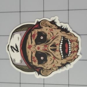 Zombie Skull Sticker